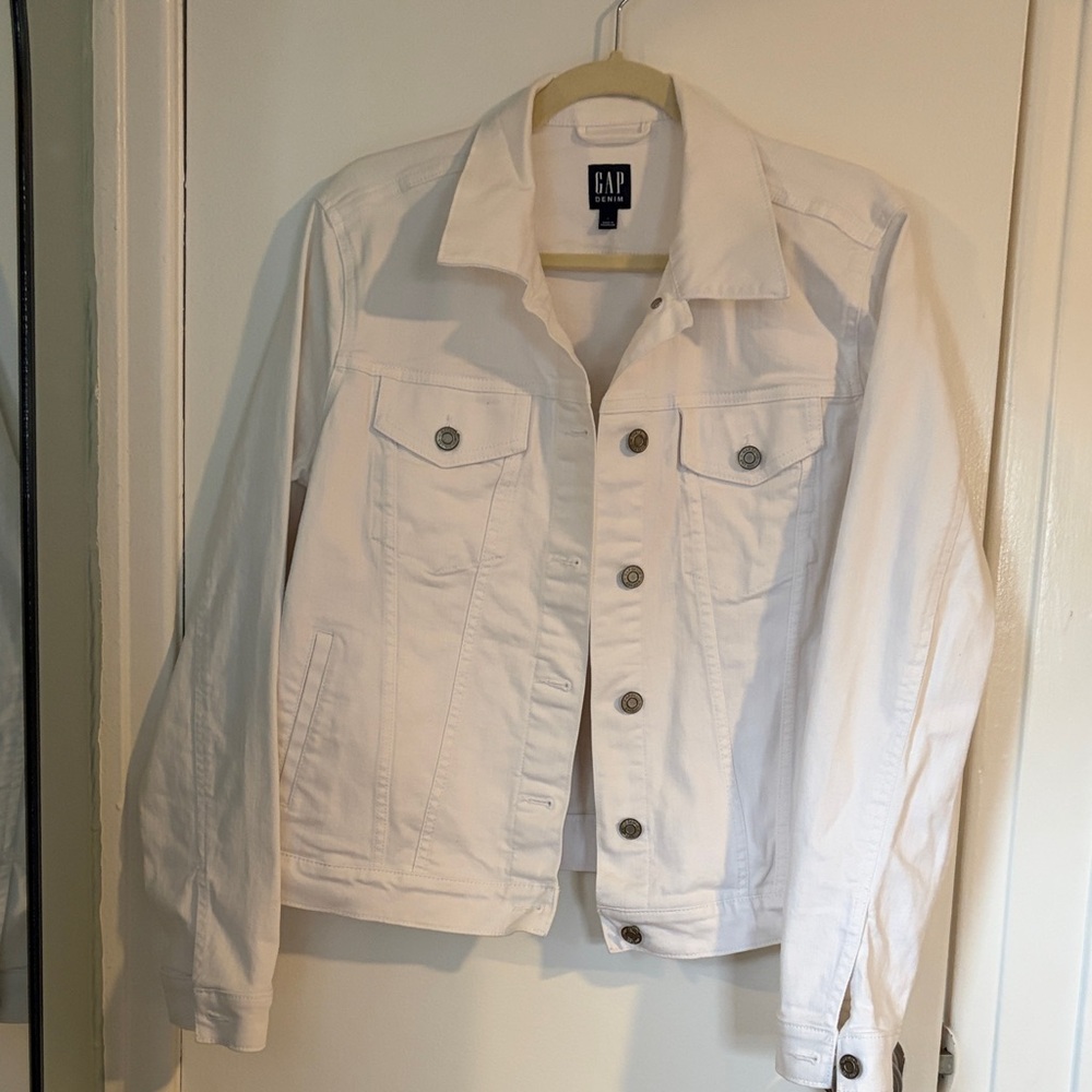 GAP Women's White Denim Jacket